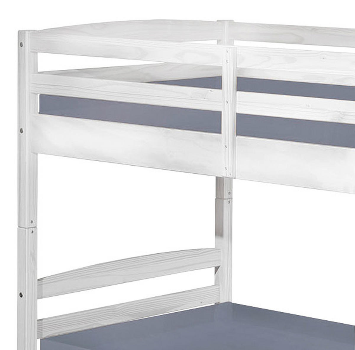 ETAGENBETT - Weiß, KONVENTIONELL, Holz (90/200cm) - Livetastic