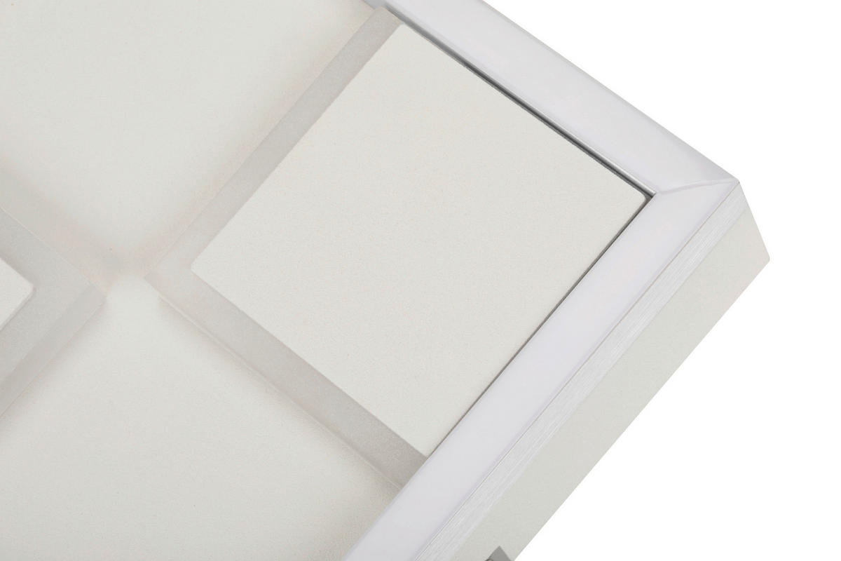 LED PLAFONJERA Alexandria  - bela, Osnovno, metal/plastika (42/42/4,5cm) - Boxxx