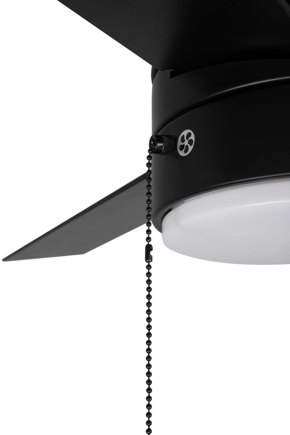 PLAFONSKI VENTILATOR - crna, Osnovno, metal/drvo (132/10cm) - Mican