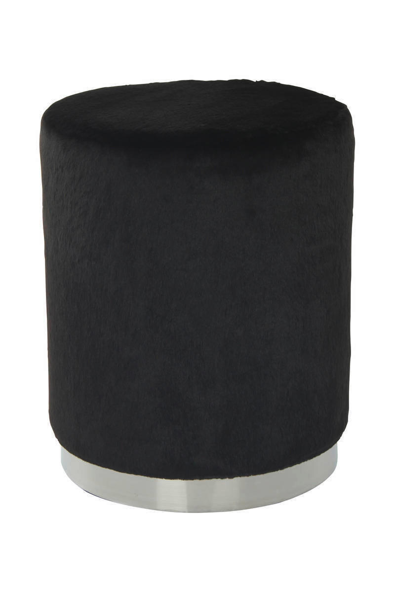 HOCKER Schwarz  - Schwarz, MODERN, Kunststoff (36/44/36cm) - Kayoom
