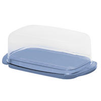 BUTTERDOSE Kunststoff  - Blau, Basics, Kunststoff (18/6.5/9.5cm) - Rotho