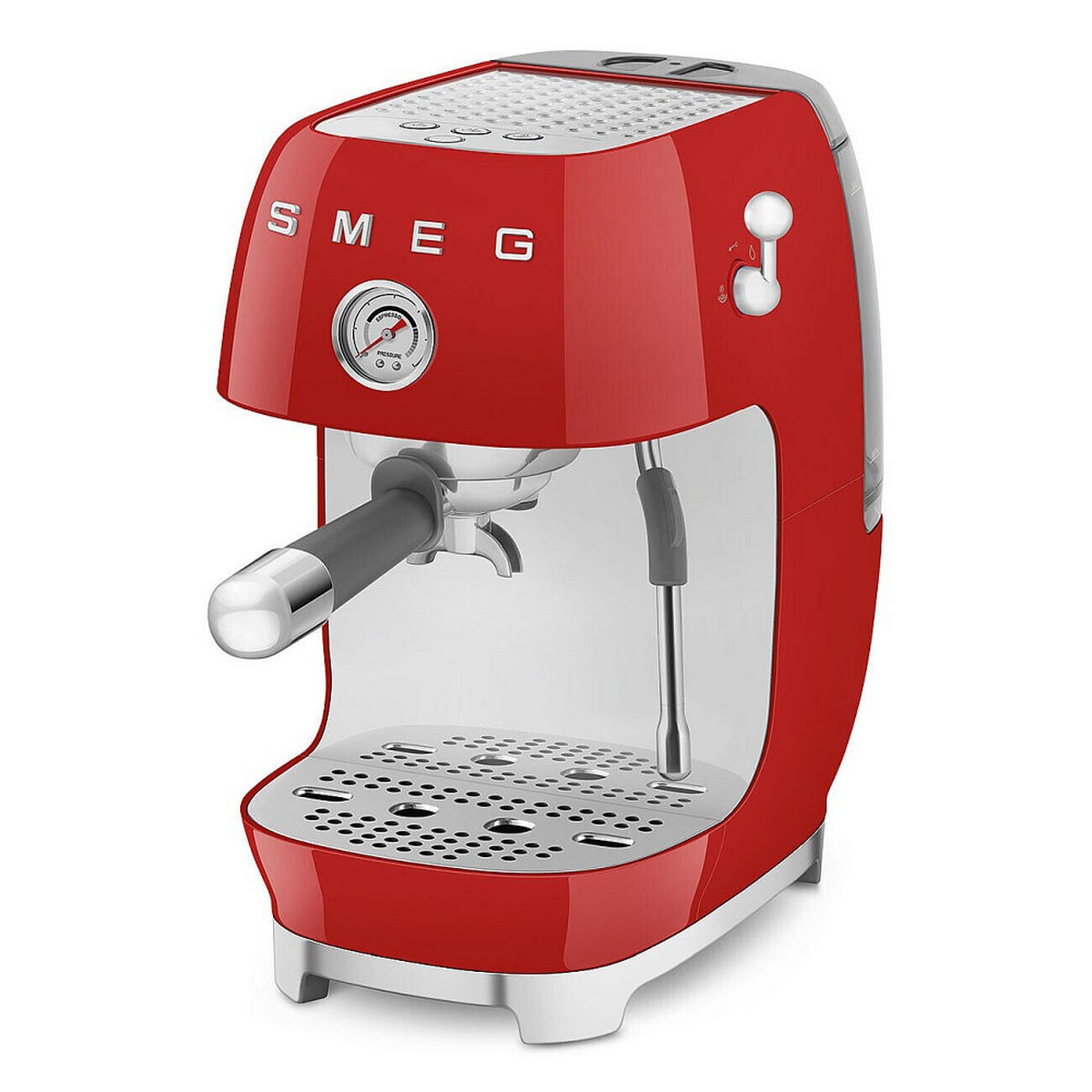 ESPRESSOMASCHINE 50´s Style  - Rot, Basics, Kunststoff/Metall - SMEG