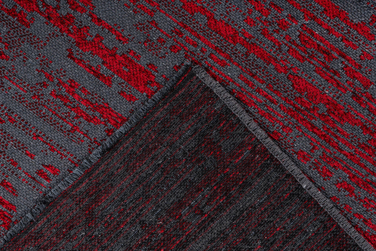 FLACHWEBETEPPICH 80/150 cm Rot  - Rot, KONVENTIONELL, Textil (80/150cm)