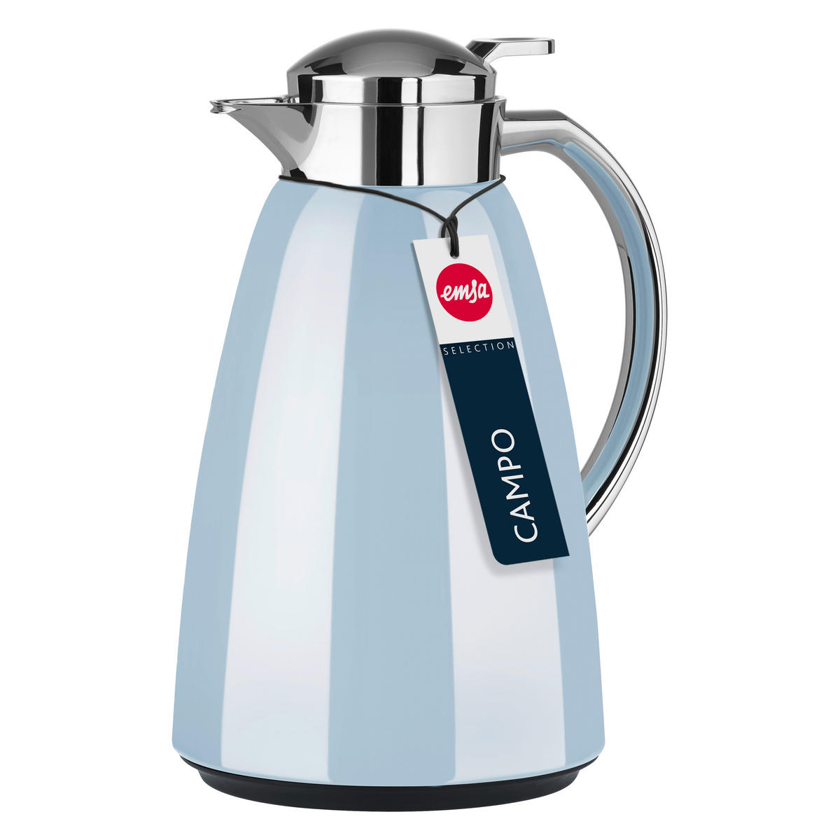 ISOLIERKANNE CAMPO 1,0 L  - Pastellgrün/Mintgrün, Basics, Metall (15/15/25,5cm) - Emsa