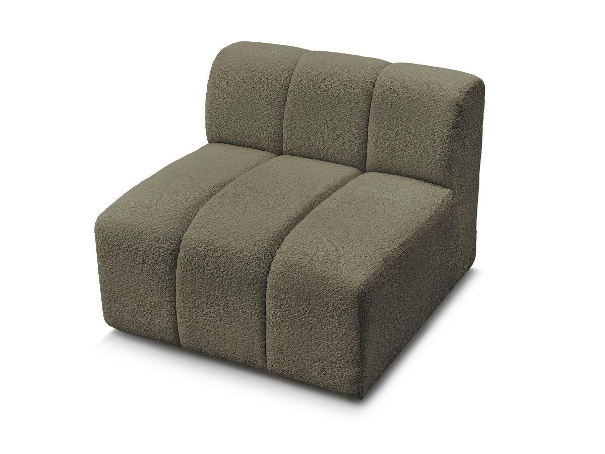 SOFAELEMENT ANNECY Bouclé Grün  - Schwarz/Grün, MODERN, Kunststoff/Textil (91/72/91cm)
