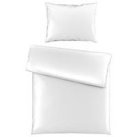 POSTEĽNÁ BIELIZEŇ, satén, biela, 140/220 cm - biela, Basics, textil (140/220cm) - Novel