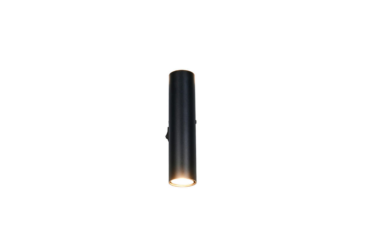 WANDLEUCHTE Taryn 4/18/7 cm   - Schwarz, Design, Metall (4/18/7cm)