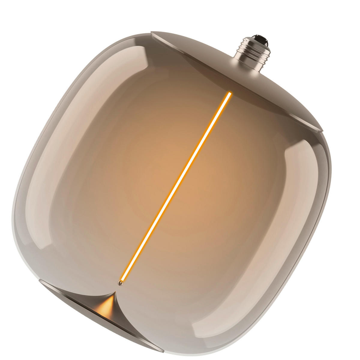 LED-LEUCHTMITTEL   E27 4 W 100 lm  - Eschefarben, KONVENTIONELL, Kunststoff (25/30cm) - Ledvance