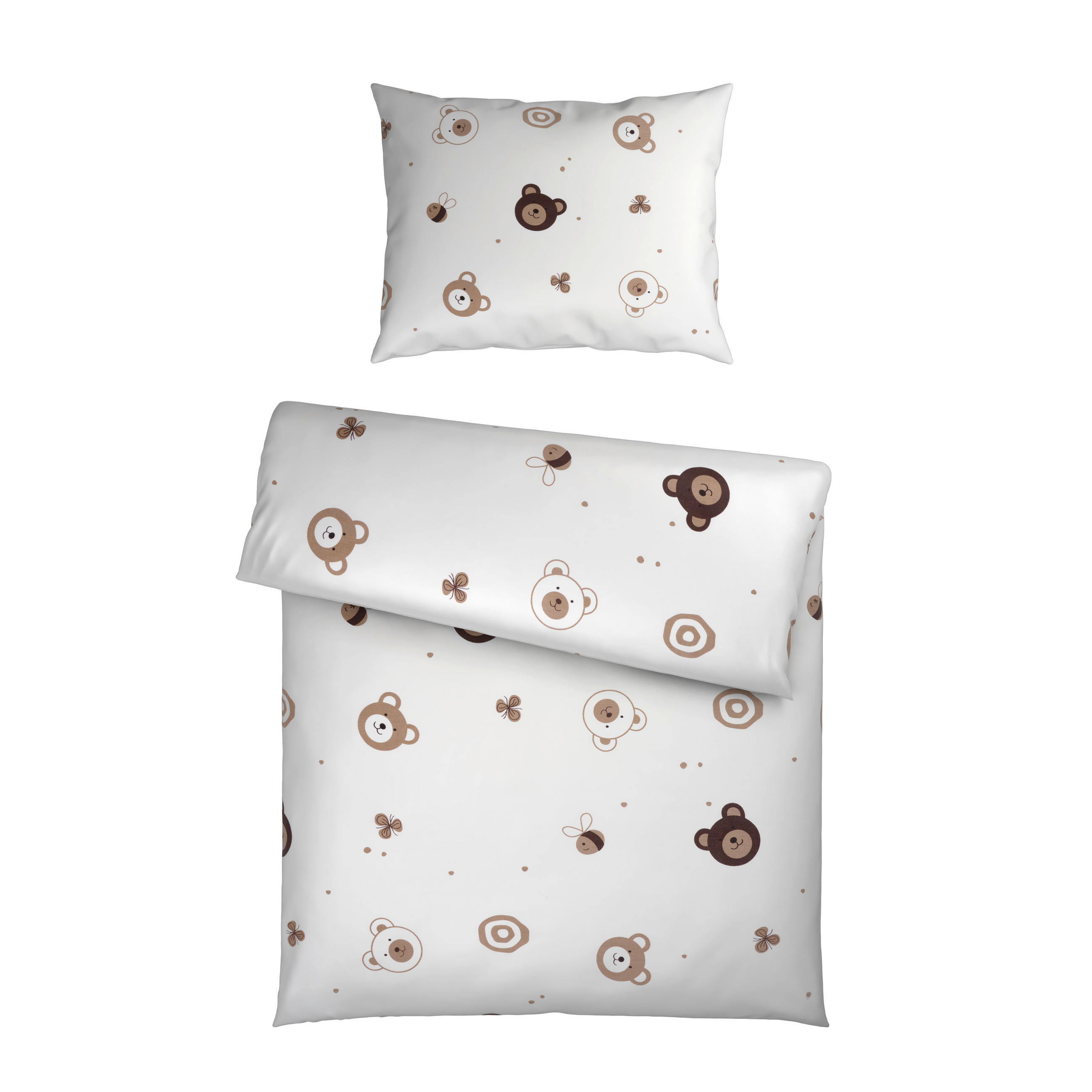 BABYBETTWÄSCHESET Honey Satin 100/135 cm  - Multicolor, Basics, Textil (100/135cm) - Patinio