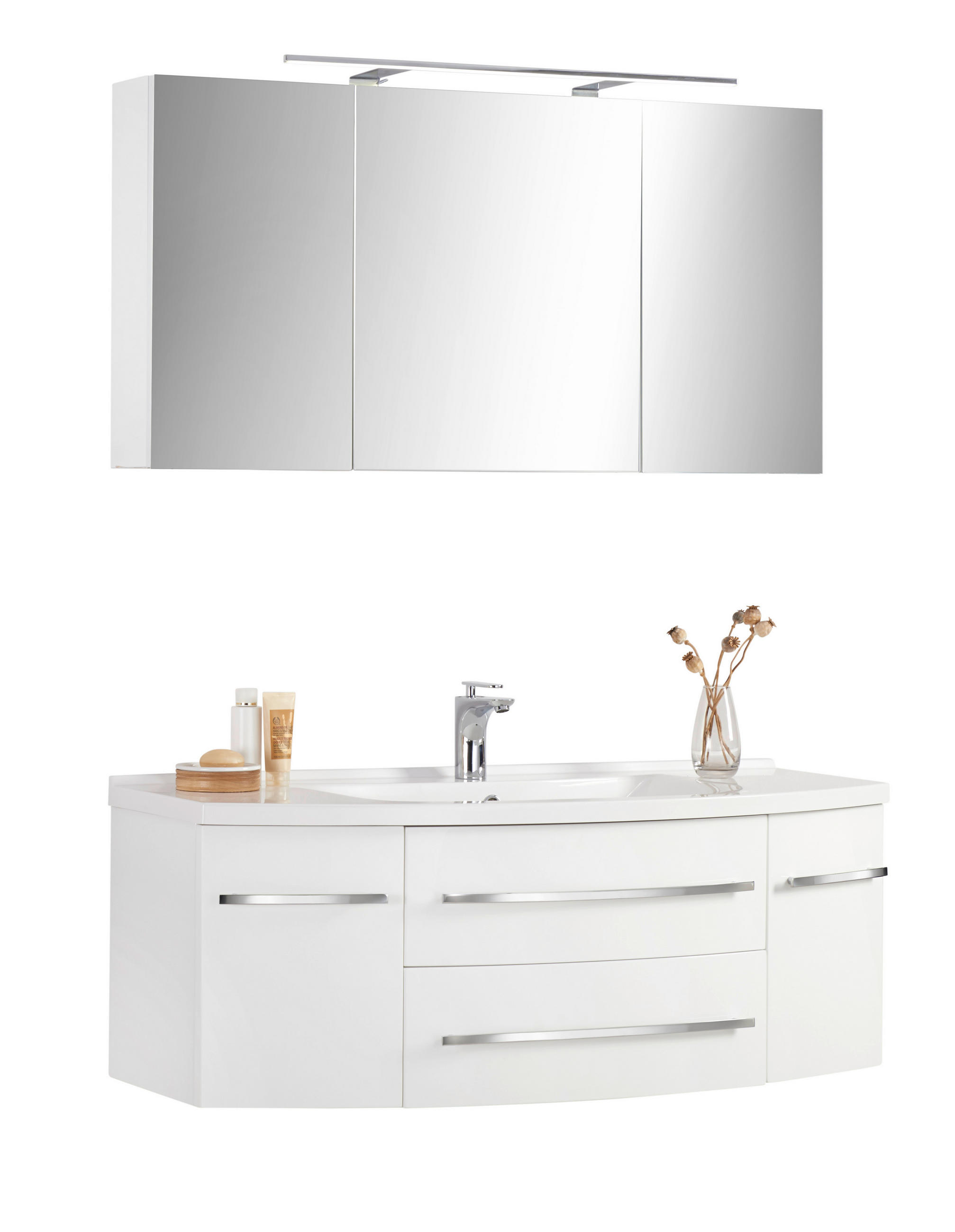 KUPATILO  bela  - bela, Dizajnerski, kamen/pločasti materijal (120cm) - Xora