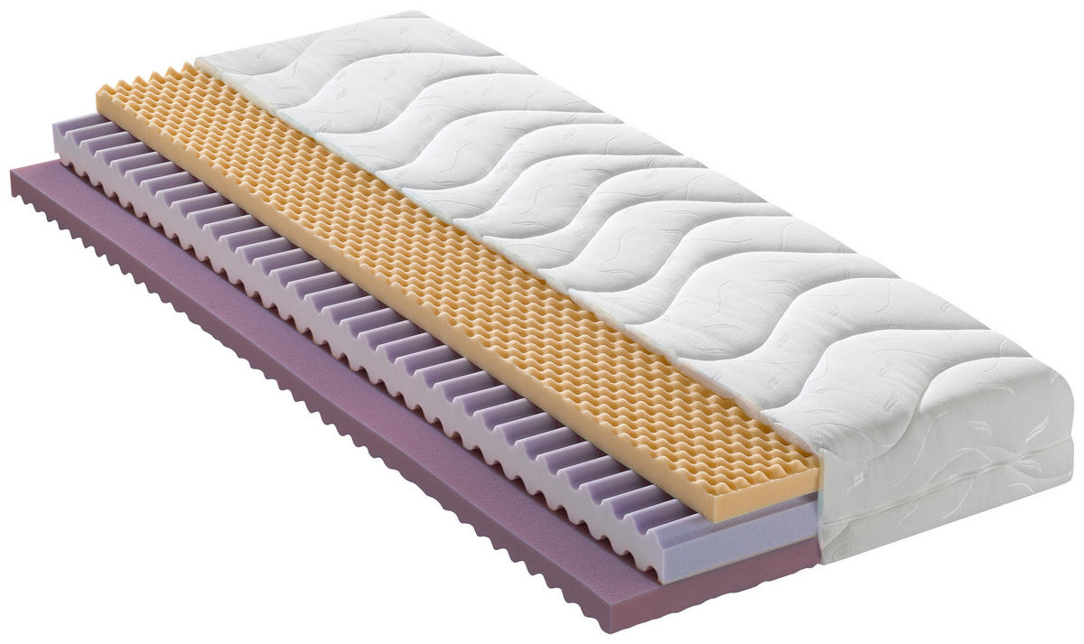 OBOJSTRANNÝ MATRAC, 90/200 cm - biela, Konventionell, textil (90/200cm) - Sleeptex
