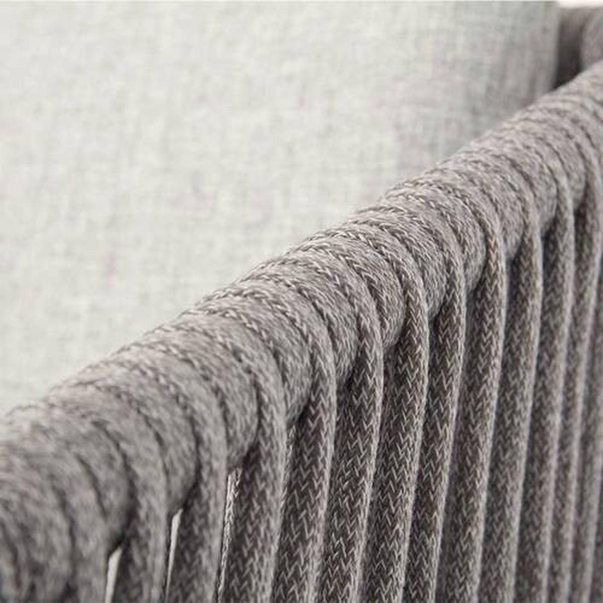 STAPELSESSEL Aluminium Graphitfarben, Grau  - Graphitfarben/Grau, MODERN, Textil/Metall (61/82/63cm) - Ambia Garden