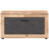 GARDEROBENBANK - Graphitfarben/Schwarz, Design, Kunststoff (88,9/48/40cm) - MID.YOU