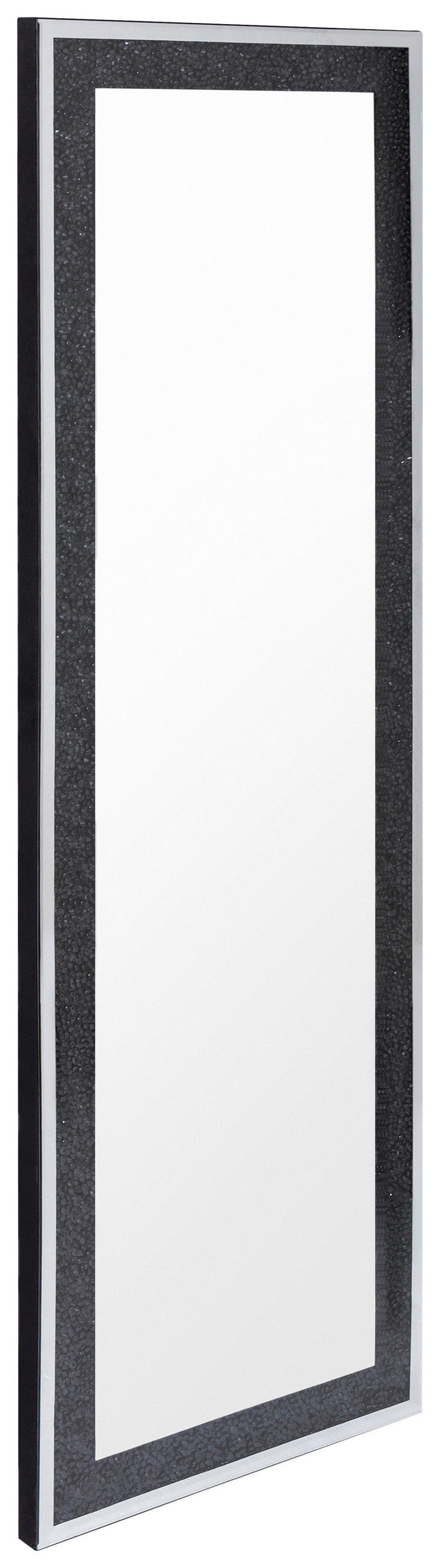WANDSPIEGEL 70/170/4 cm    in rechteckig  - Silberfarben/Schwarz, MODERN, Glas (70/170/4cm)