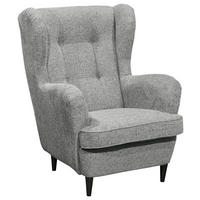 OHRENSESSEL Webstoff Grau  - Schwarz/Grau, Basics, Textil (78/102/98cm) - MID.YOU