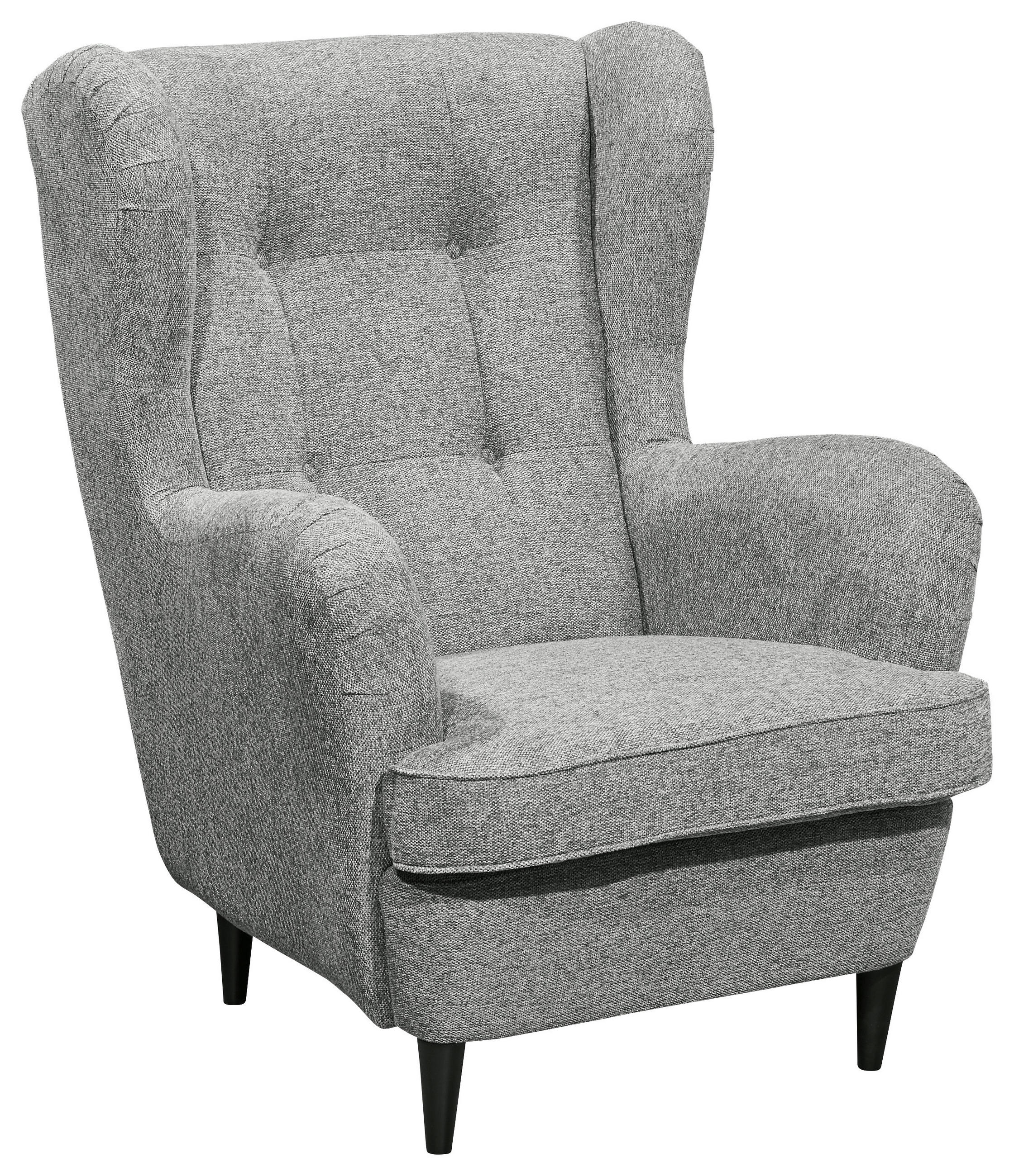 Livetastic Ohrensessel Lesesessel Grau 78x102x98 cm