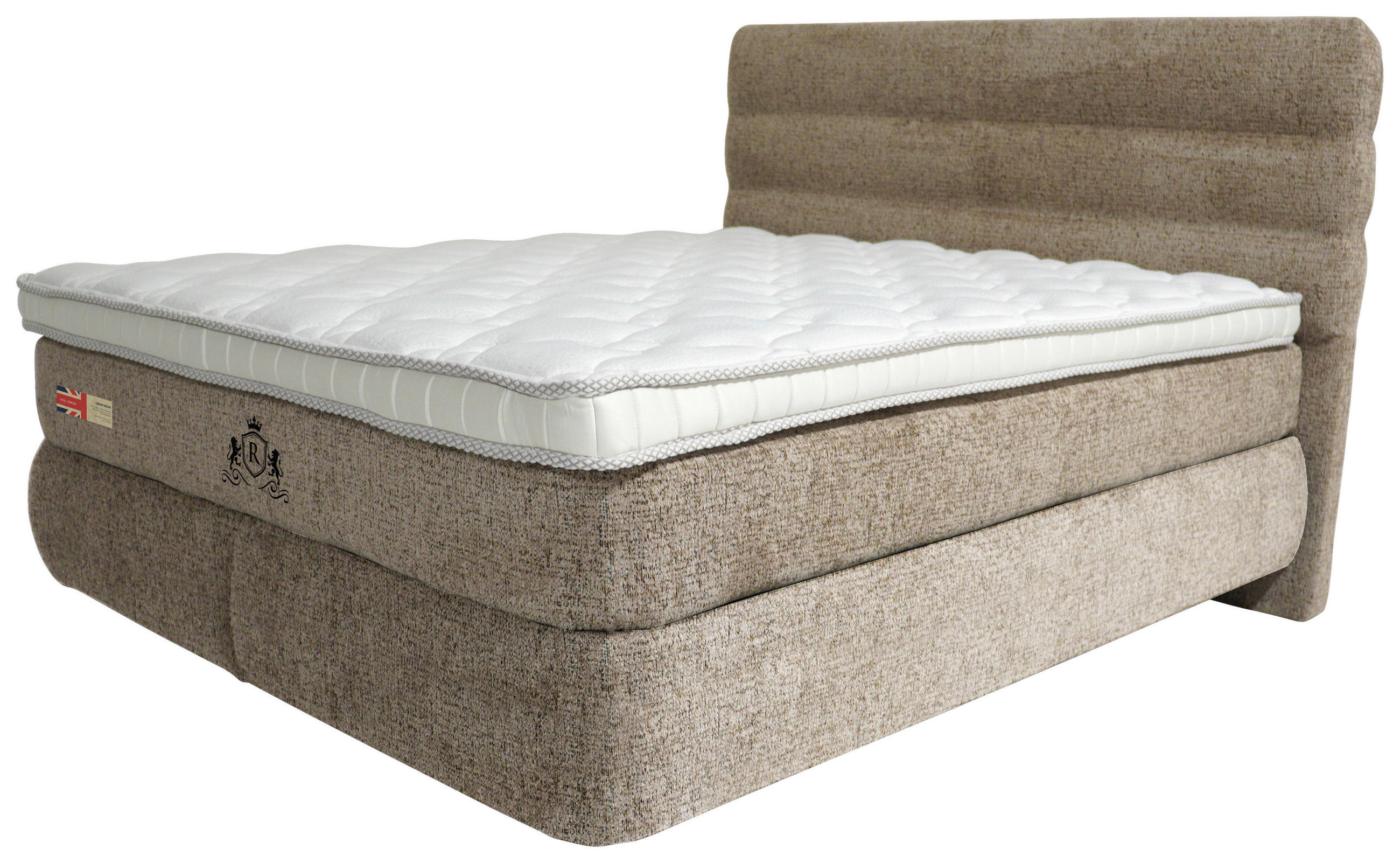 Pat, bej - bej/negru, Basics, metal (160/200cm) - Voleo