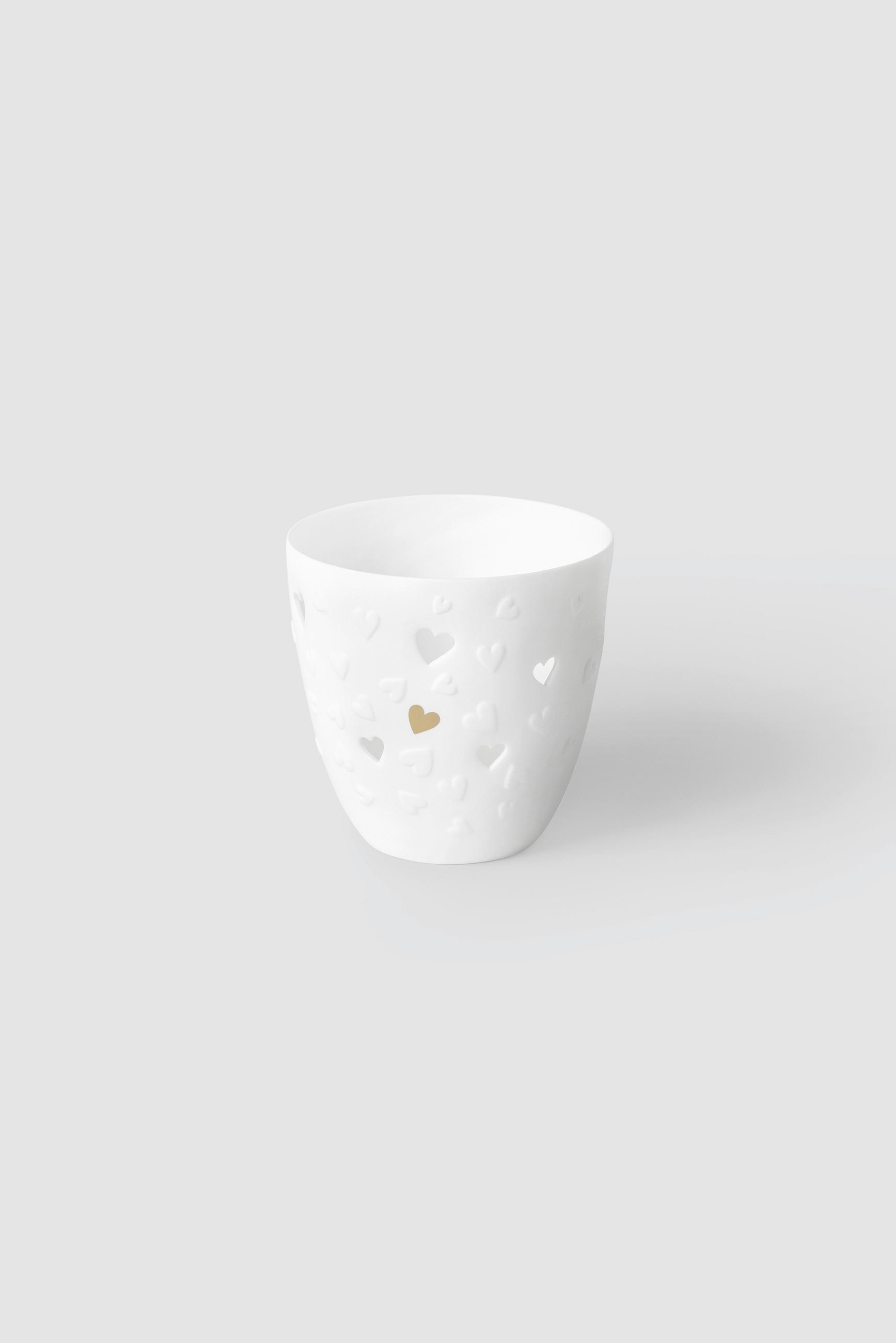 TEELICHTHALTER - Weiss, Basics, Keramik (9,5/9cm) - Räder