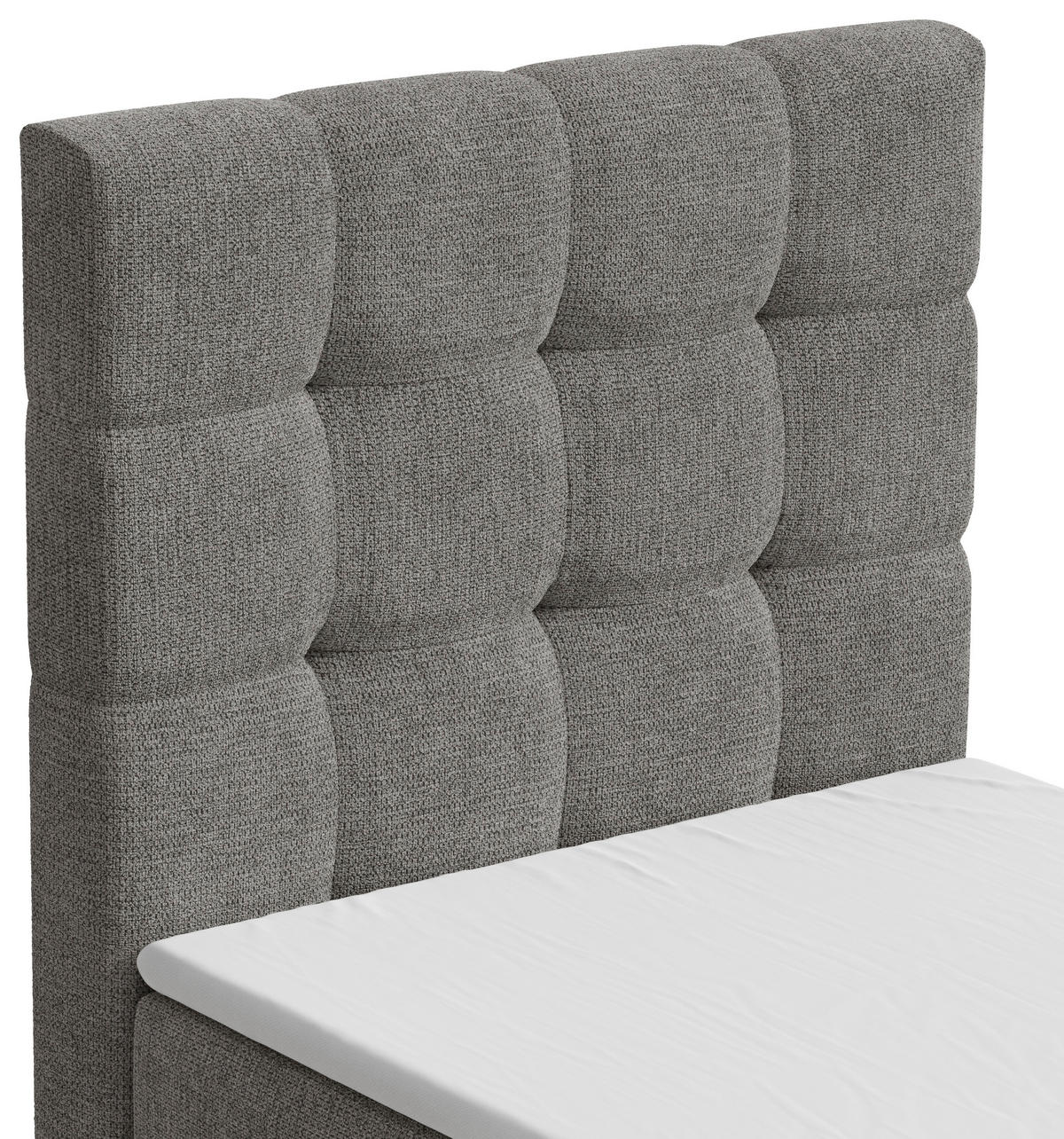 BOXBETT 90/200 cm,  in Anthrazit, Bettkasten, Topper,  - Anthrazit/Schwarz, MODERN, Holz/Kunststoff (90/200cm) - MID.YOU