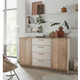 KOMMODE , 165/96/38 cm, 4 Schublade(n)  - Kaschmir/Eichefarben, Design, Holz/Holzwerkstoff (165/96/38cm) - Xora