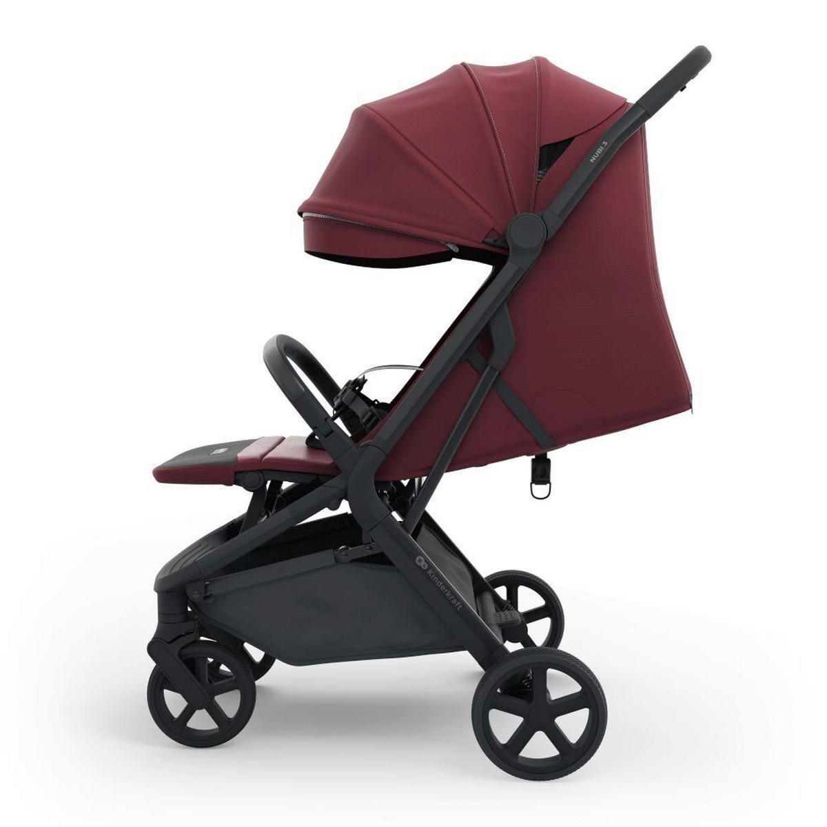 DJEČJA KOLICA  NUBI 3  - tamno ružičasta, Basics, metal/tekstil (68,5/53/106,5cm) - Kinderkraft