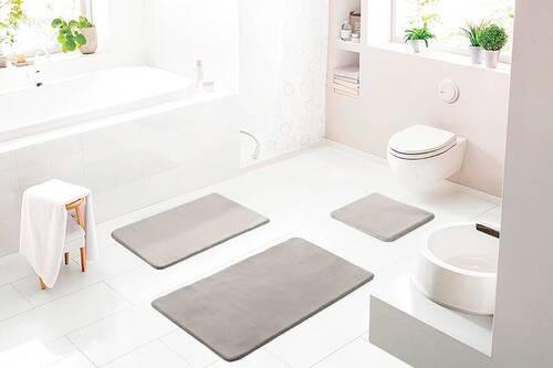 BADEMATTE Beige 70/120 cm  - Beige, Basics, Kunststoff/Textil (70/120cm) - Grund