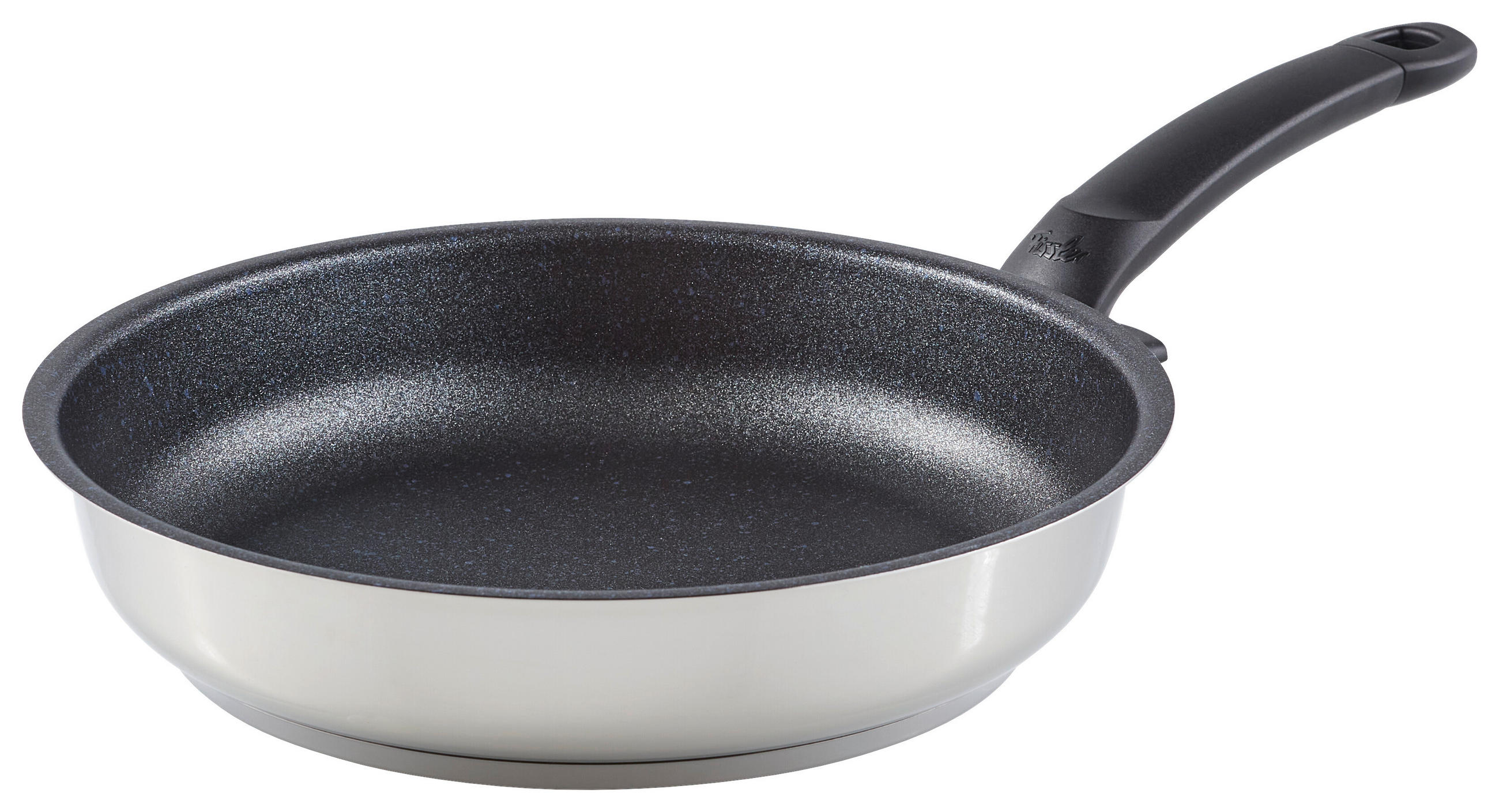 PÁNEV NA SMAŽENÍ  28 cm  - barvy stříbra, Basics, kov (28cm) - Fissler