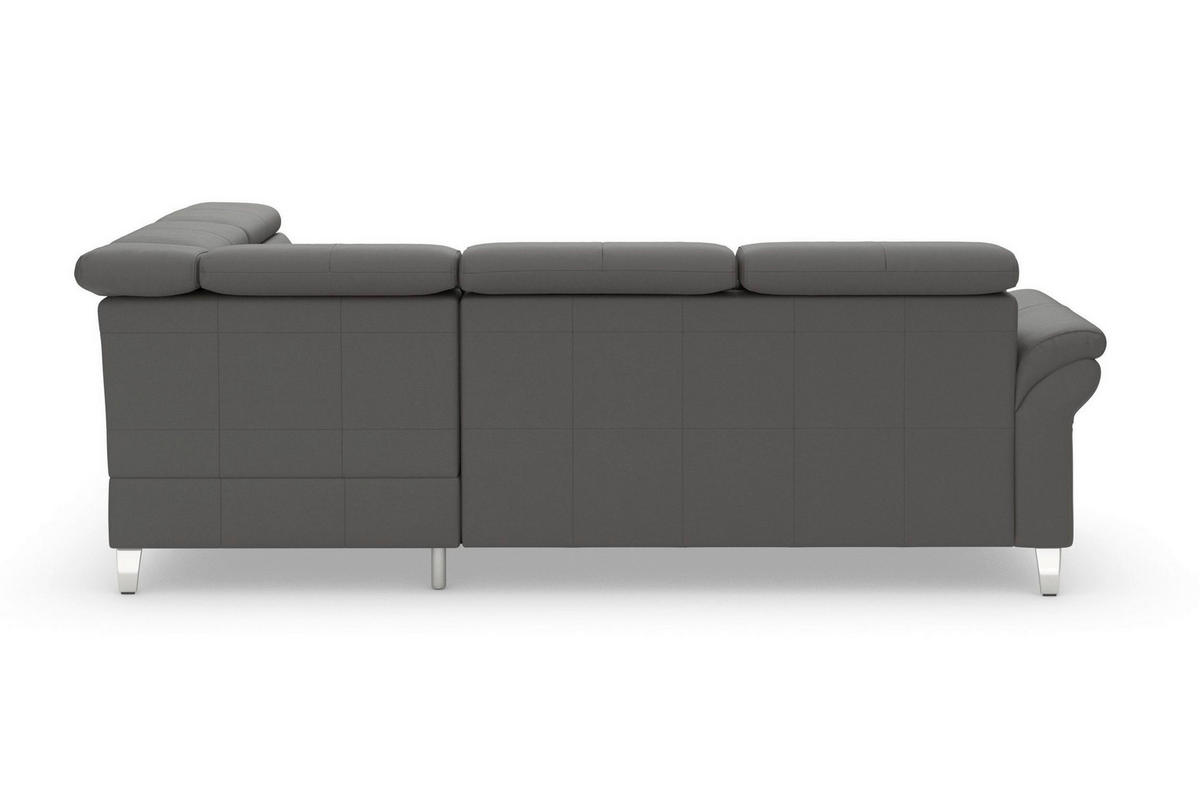 ROHOVÁ SEDAČKA, kůže, mokka - barvy chromu/mokka, Basics, kov/kůže (245/194cm) - Sit & More
