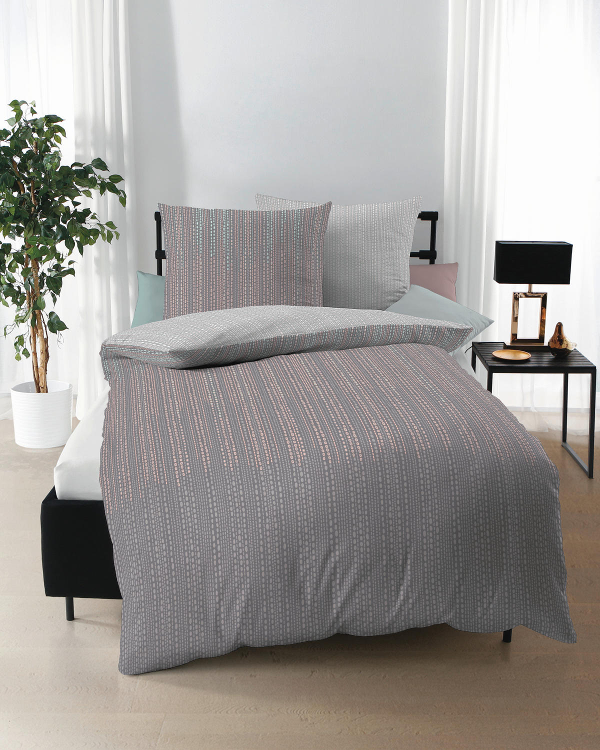 POSTELJINA 140/200 cm  VERTIGO  - srebrne boje, Konvencionalno, tekstil (140/200cm) - Kaeppel