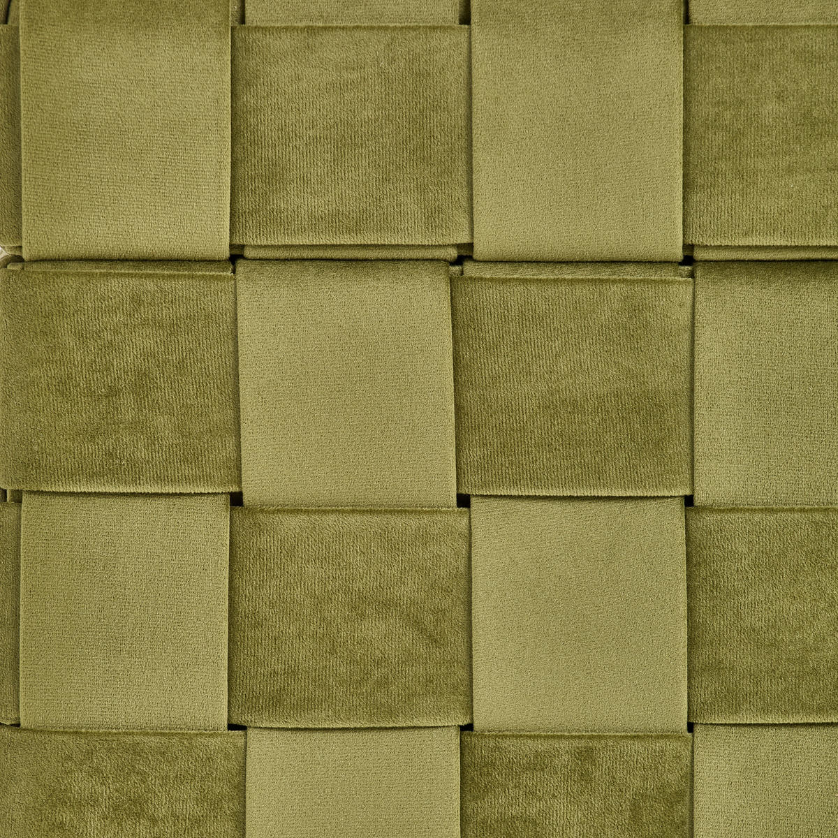 HOCKER Samt Grün  - Schwarz/Grün, Trend, Textil (40/43/40cm) - Xora