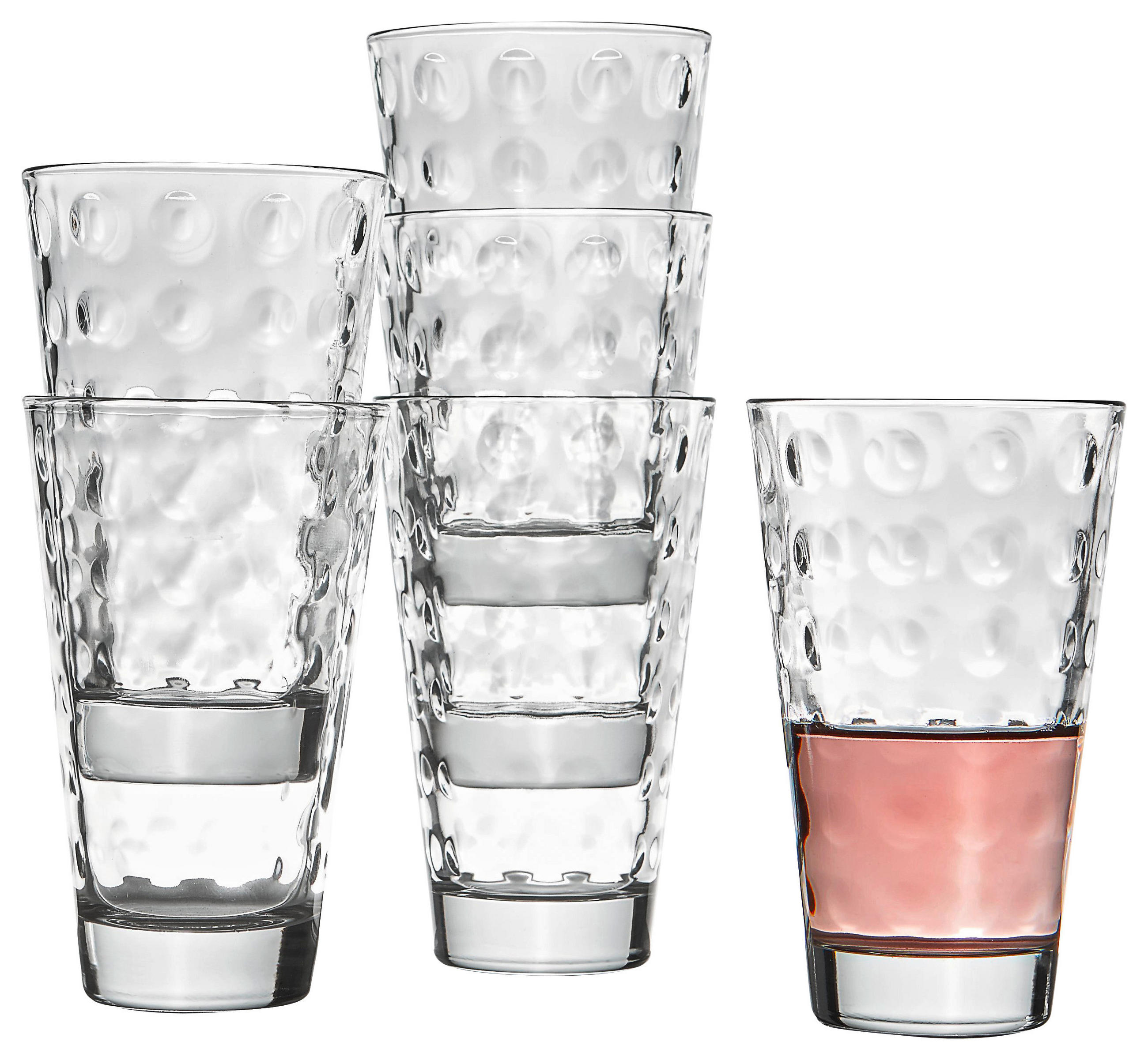 GLÄSERSET  6-teilig  - Klar, Trend, Glas (24,5/13,4/16,4cm) - Leonardo
