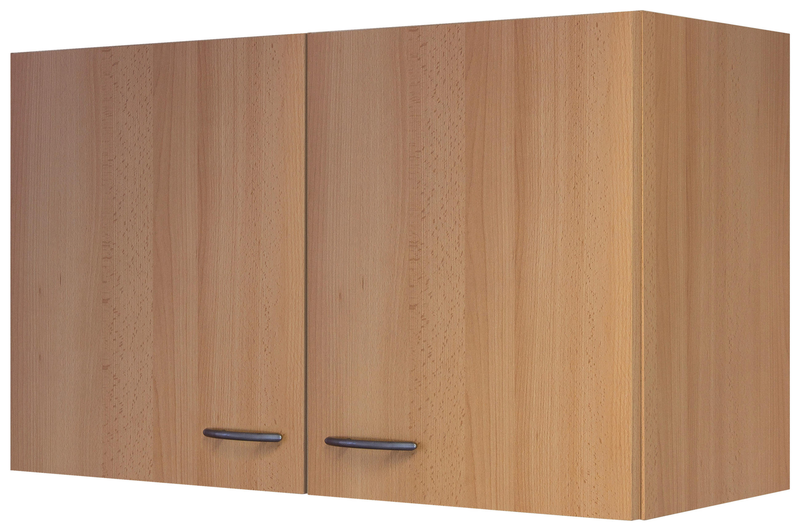 KÜCHENOBERSCHRANK 100/54/32 cm  in Buchefarben  - Edelstahlfarben/Buchefarben, MODERN, Holzwerkstoff/Kunststoff (100/54/32cm) - FlexWell