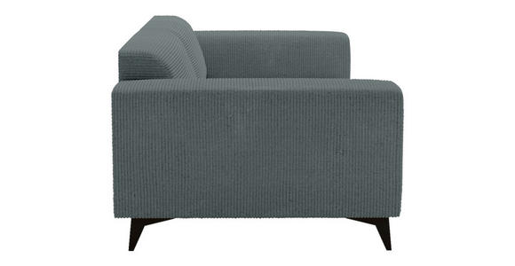 2-SITZER-SOFA Cord Graphitfarben  - Schwarz/Graphitfarben, KONVENTIONELL, Textil/Metall (207/75/104cm) - Carryhome