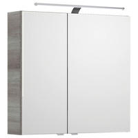 SPIEGELSCHRANK 75/70,3/17 cm  - Chromfarben/Graphitfarben, KONVENTIONELL, Glas/Holzwerkstoff (75/70,3/17cm) - Pelipal