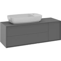 WASCHTISCHKOMBI 120 cm  - Weiss Hochglanz/Anthrazit, Modern, Keramik/Holzwerkstoff (120cm) - Welnova