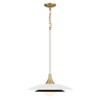 LED-PENDELLEUCHTE 46/75 cm  - Weiß, KONVENTIONELL, Glas/Metall (46/75cm) - Elstead Lighting