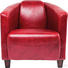 SESSEL Echtleder Rot - Rot/Braun, Design, Leder/Holz (70/72/83cm) - KARE-Design