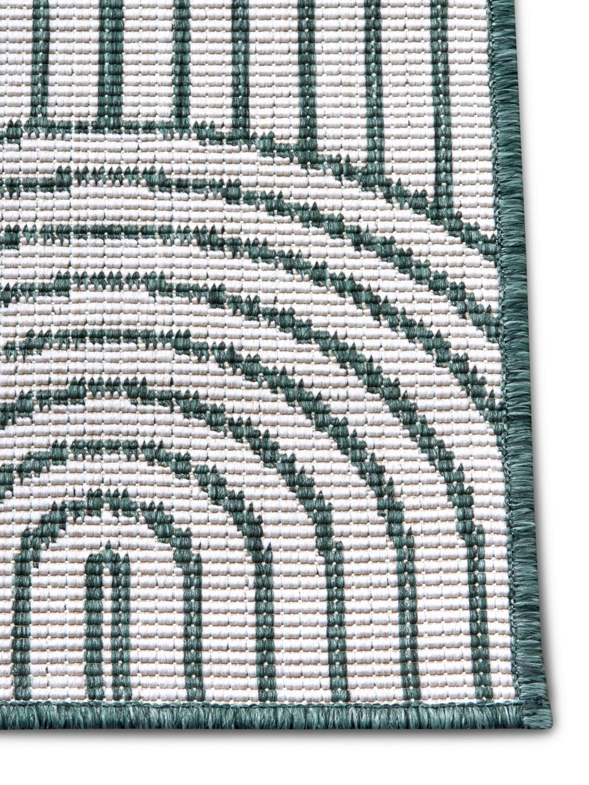 OUTDOORTEPPICH 160/230 cm Pangli Grün, Weiß  - Weiß/Grün, Design, Kunststoff (160/230cm)