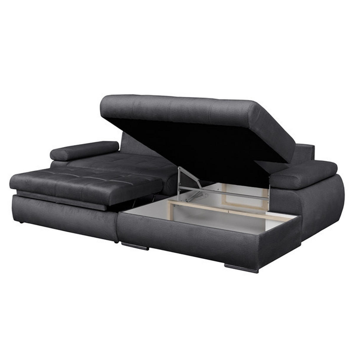 Colțar, antracit - antracit, Design (295/90/177cm) - Carryhome