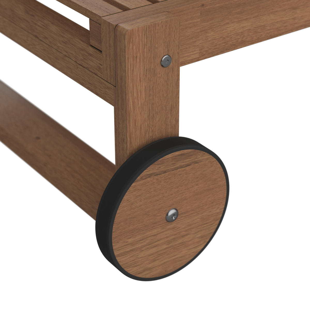 GARTENLIEGE 65,5/30/198 cm  - Teakfarben, Natur, Holz (65,5/30/198cm) - Ambia Garden