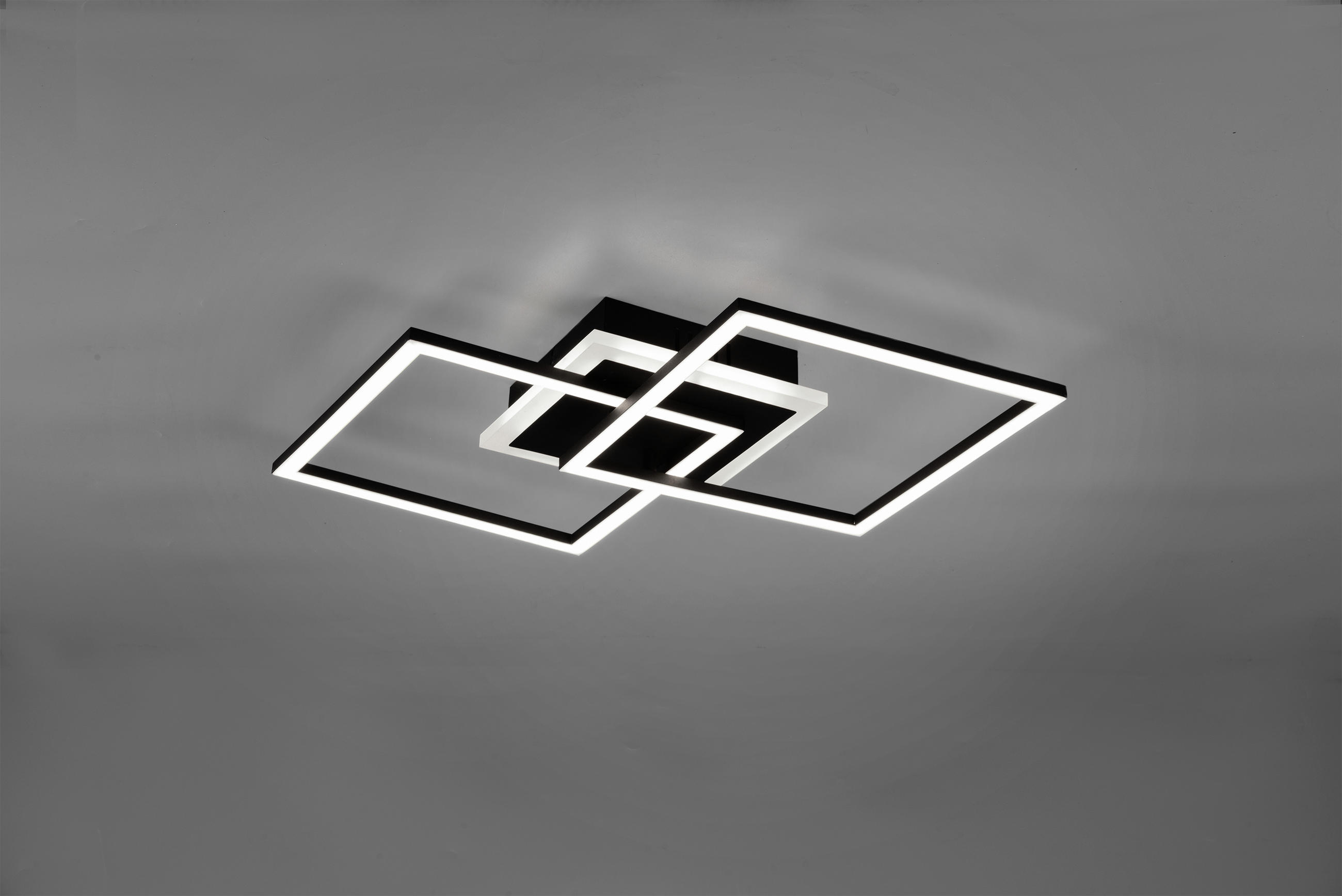 LED-DECKENLEUCHTE 25 W     - Weiss/Schwarz, Design, Kunststoff/Metall (57,5cm) - Novel