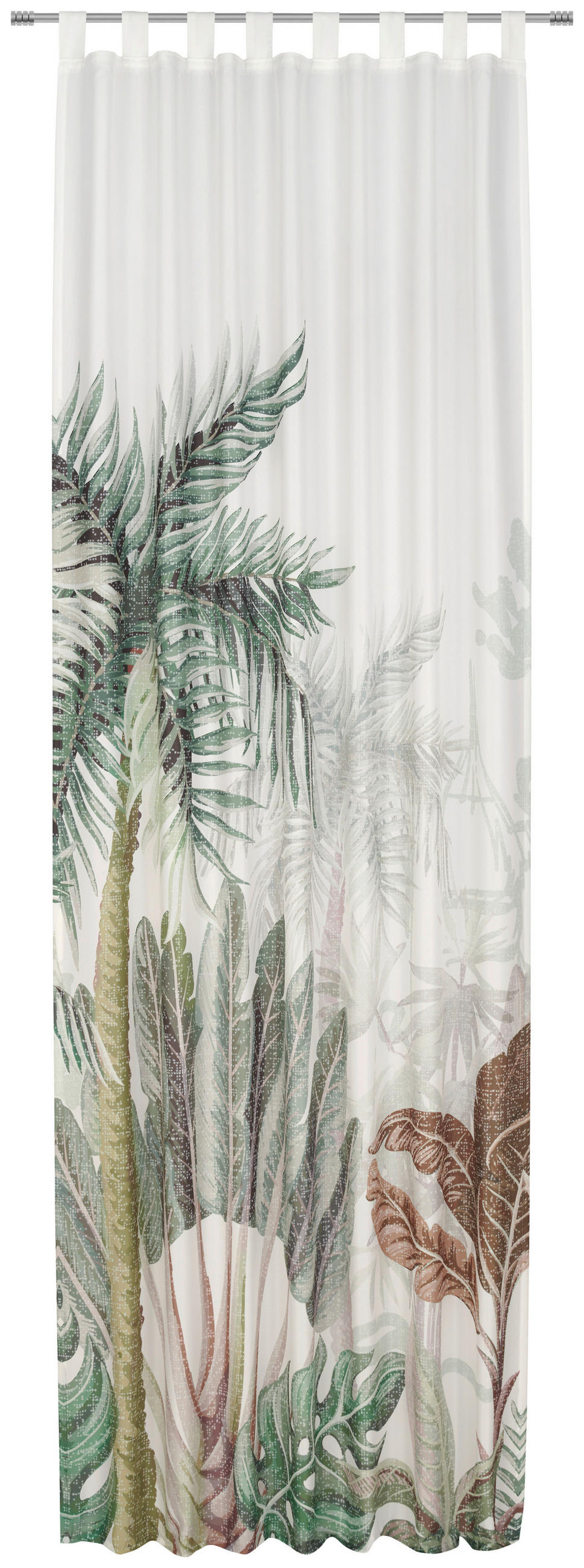 VENKOVNÍ ZÁVĚS, neprůsvitné, 140/300 cm - bílá/zelená, Trend, textil (140/300cm) - Esposa