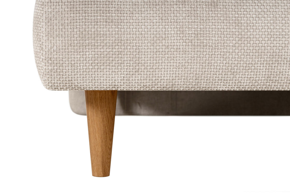 BOXSPRINGBETT 180/200 cm  in Beige  - Eichefarben/Beige, MODERN, Holz/Textil (180/200cm) - Welnova