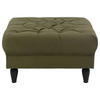 HOCKER Velours Olivgrün  - Schwarz/Olivgrün, Design, Holz/Textil (82/44/82cm) - MID.YOU