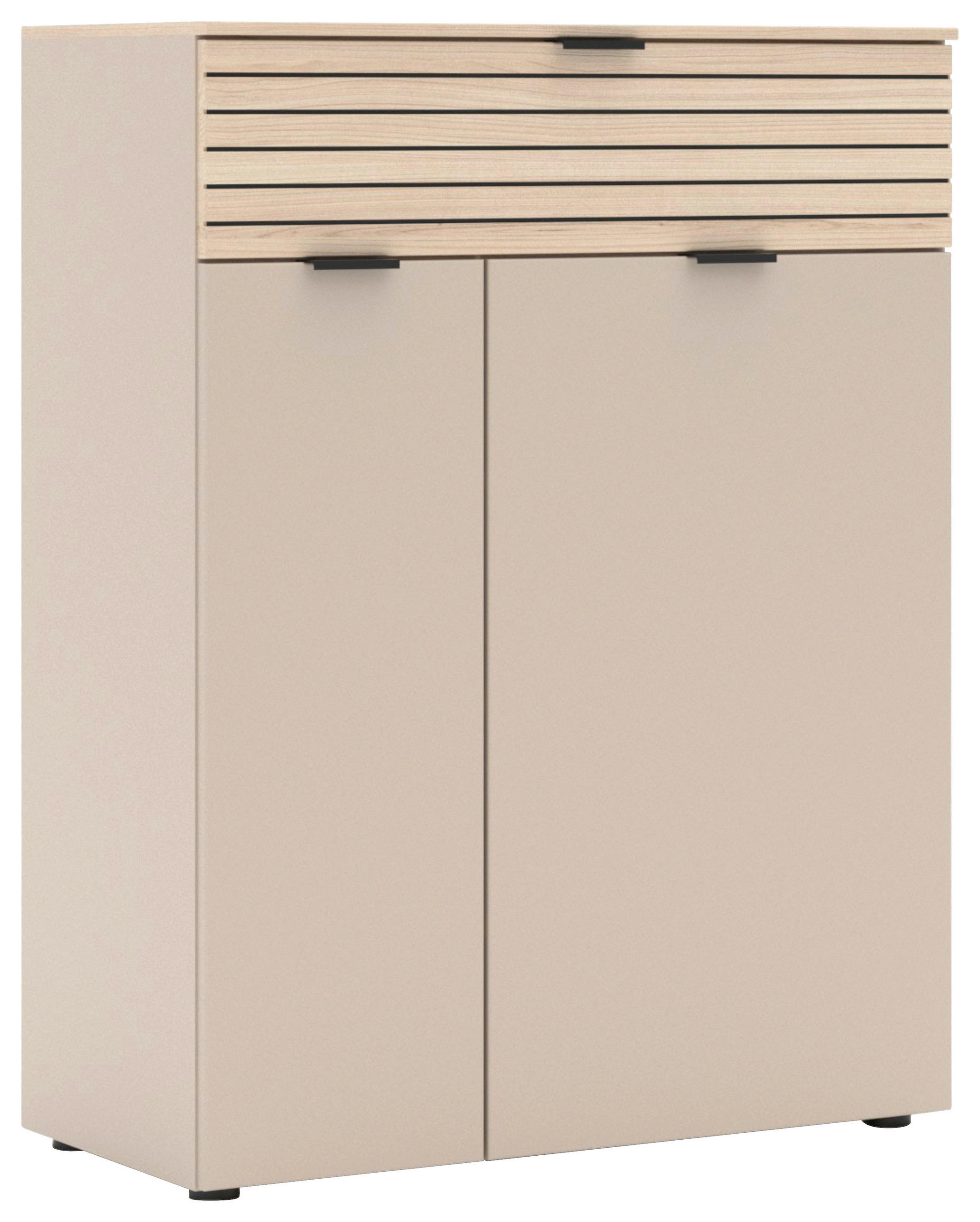 SCHUHSCHRANK in 78/102/38 cm - Kaschmir/Eichefarben, Design, Holzwerkstoff/Kunststoff (78/102/38cm) - Xora