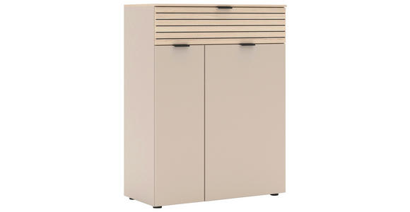 SCHUHSCHRANK 78/102/38 cm - Kaschmir/Eichefarben, Design, Holzwerkstoff/Kunststoff (78/102/38cm) - Xora
