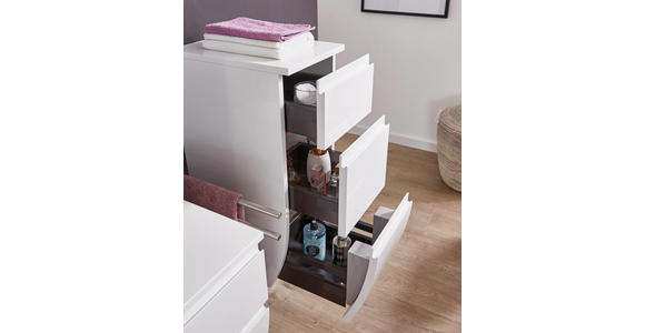 SEITENSCHRANK 30/76,8/38 cm - Weiß, Basics, Holzwerkstoff (30/76,8/38cm) - Dieter Knoll