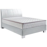BOXSPRINGBETT 140/200 cm  in Mintgrau  - Mintgrau/Chromfarben, KONVENTIONELL, Kunststoff/Textil (140/200cm) - Hom`in