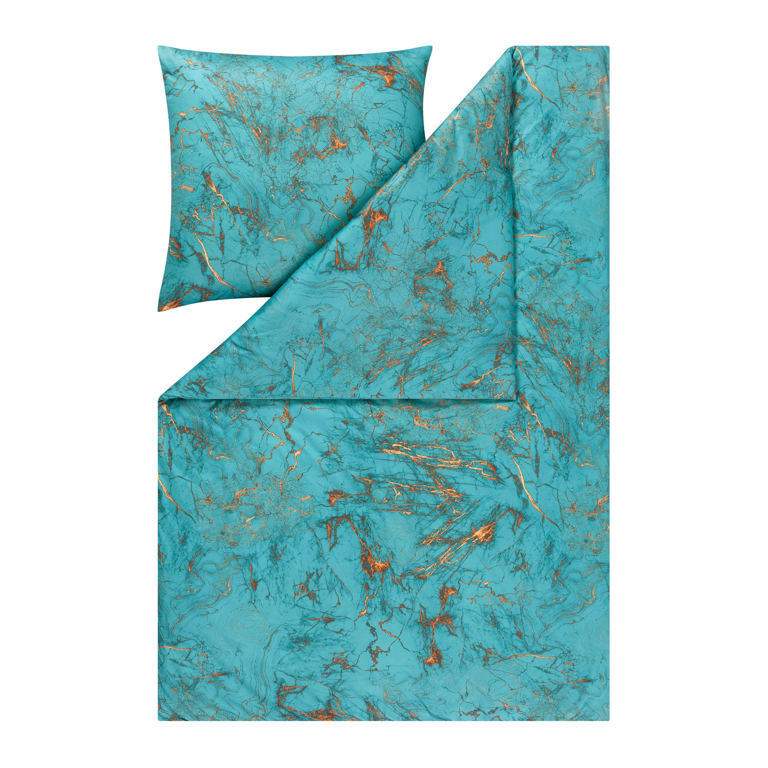 BETTWÄSCHE Atelier Interlock-Jersey 135/200 cm  - Blau, Design, Textil (135/200cm) - Estella