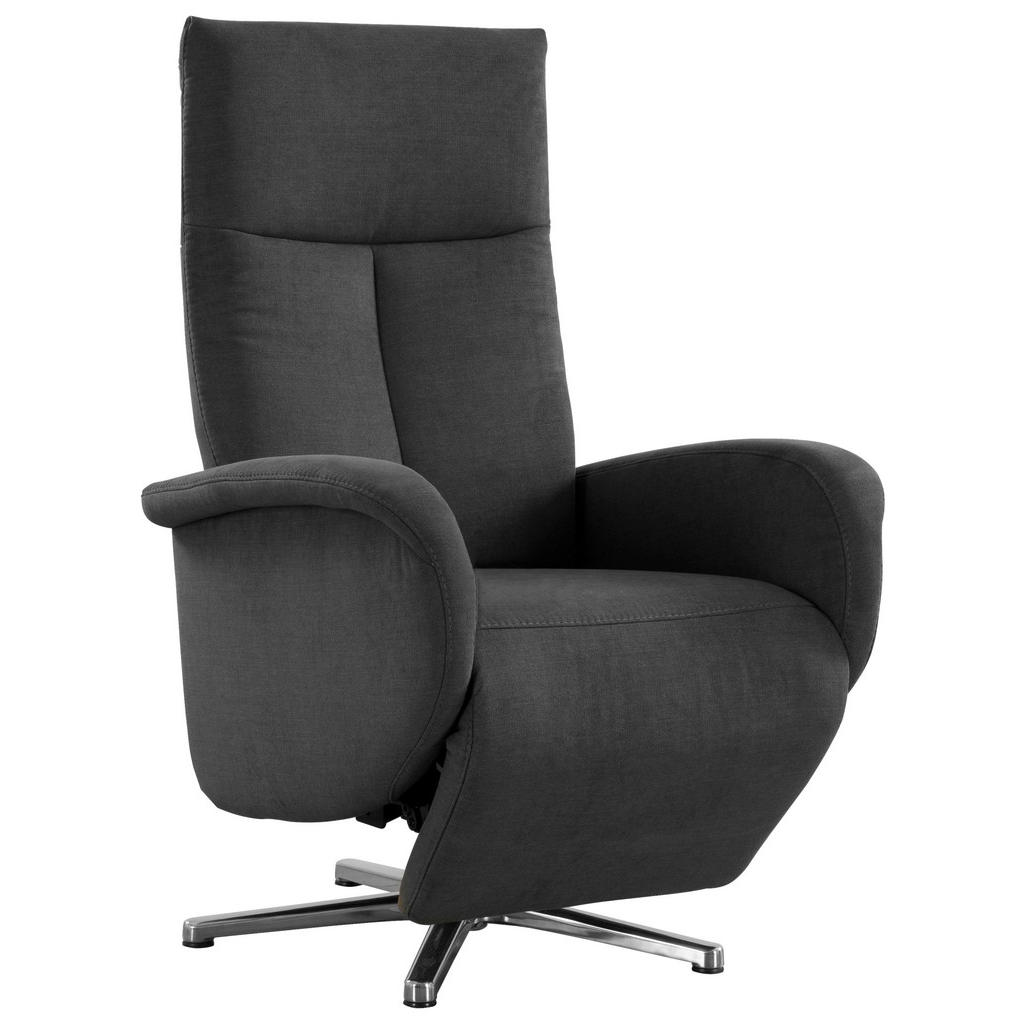 Thumbnail - Sit & More Relaxsessel, Dunkelgrau, Textil, 75x112x82 cm, Goldenes M, Oeko-Tex® Standard 100, Made in Europe, DGM-Klimap...